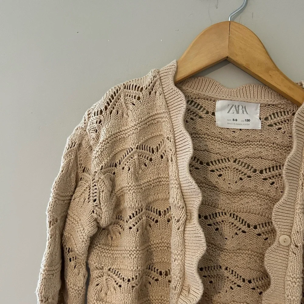 ADD ON FOR $19 Zara crochet-like cardigan 8-9Y- Zara H&M‎